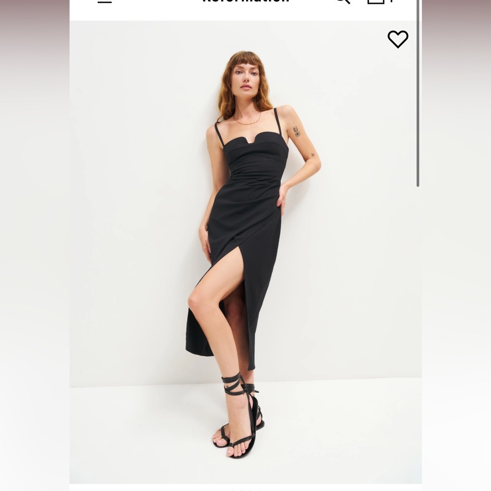 Reformation Alfred dress black size 4